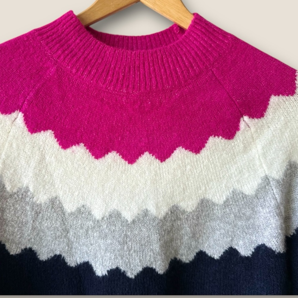 Talbots MOCKNECK SWEATER - SCALLOPED YOKE NWT - Picture 9 of 14